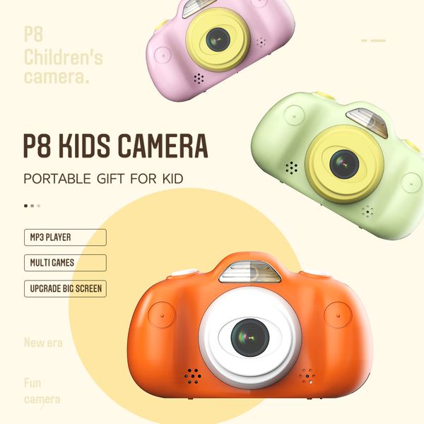 

1080p hd screen video recorder kids camera with games child cartoon small toy camera for christmas gift hd1080p kids digital camera