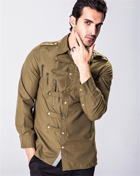 

button long sleeve shirts fashion mens casual slim shirts mens designer casual shirts complicated multi, White;black