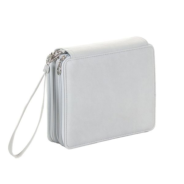 

simple 120 slots student solid stationery pencil case 3 layer large capacity pen