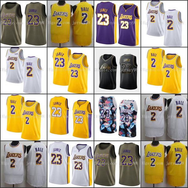 

los angeles lakers lebron james white 2 baket ball men red jerseys, Black