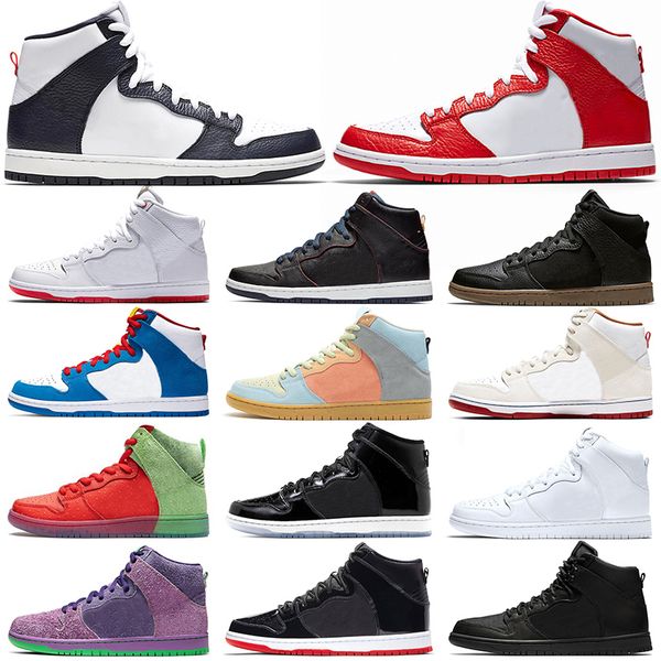 

dunk high men women running shoes mens trainers doraemon strawberry cough purple skunk obsidian university red athletic sports sneakers, White;red