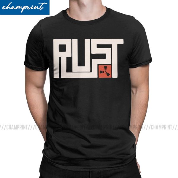

мужчины t-shirt rust survival game урожай чистый хлопок тройники с коротким рукавом рубашки вокруг шеи одежда gift idea