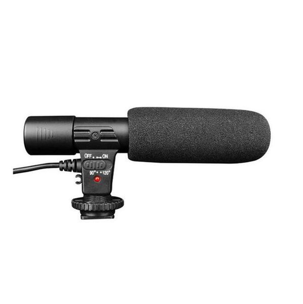 

mic-01 stereo camcorder condenser video recording microphone for nikon canon sony dslr camera vlogging interview microphone