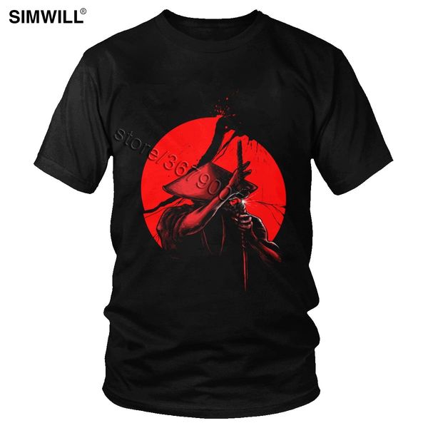 

cool samurai slice tshirts cool summer eco cotton tees mens short sleeve o-neck japanese warrior t shirt