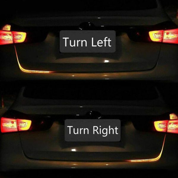 

brake led strip lamp signal flow led 1pc 4 color rgb car trucks trunk suv rv