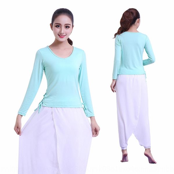 

autumn and winter new white yoga chiffon yoga suit fitness suit elegant dance dance 0012 vxyot