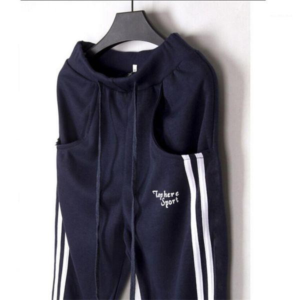 

pants sweatpants letter striped cool solid color casual pencil pants fashion mens sportswear active running mens, Black