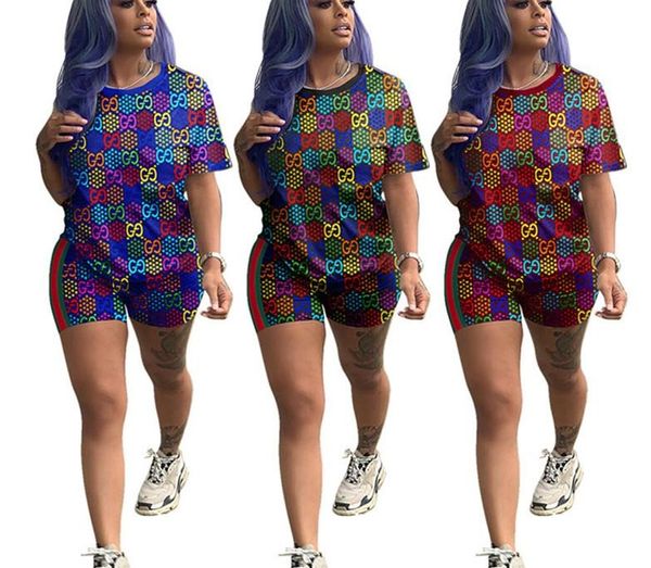 

women outfits shorts two piece set sportswear tshirt + short pant casual sport suit new selling casual womens clothing klw3436, Gray