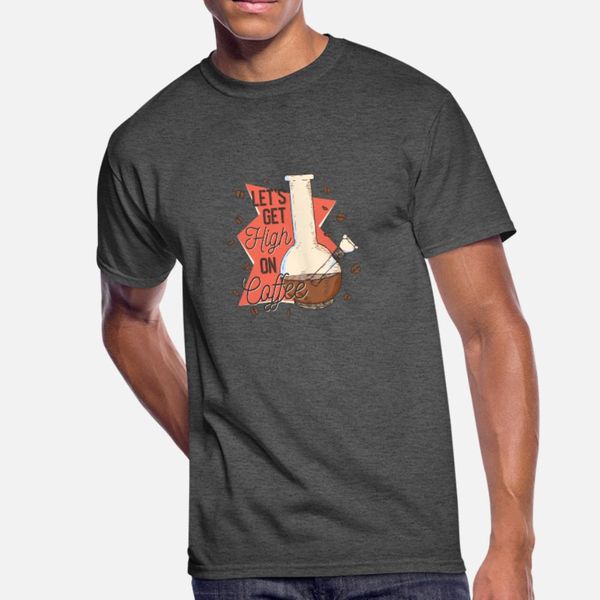 

high on coffee t shirt men create short sleeve s-xxxl pattern fitness authentic spring pattern shirt