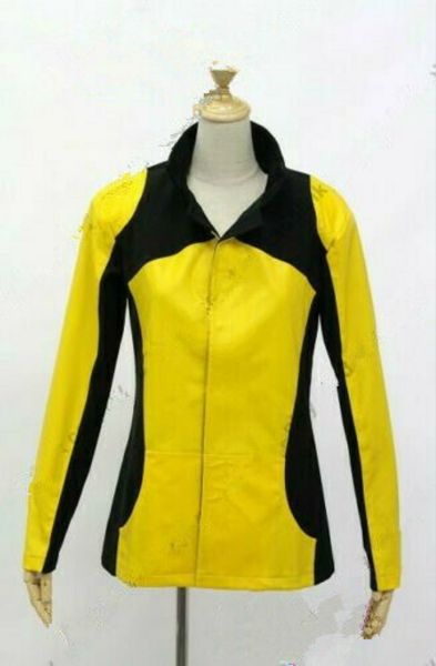 

infamous 2 cole macgrath cosplay costume jacket black & yellow, Black;red