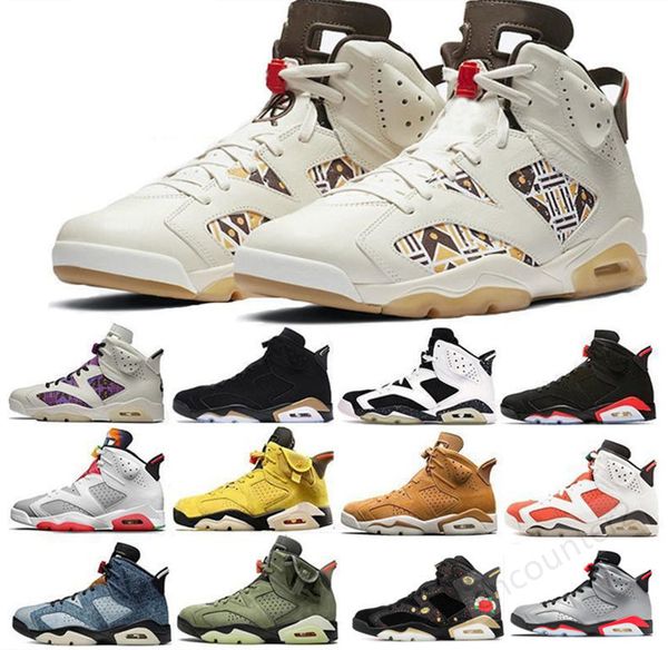 

2020 new blue airing 6s alligator men shoes 3m reflective jumpman 6 sliver graffiti valentine day trainers women sneakers 36-47