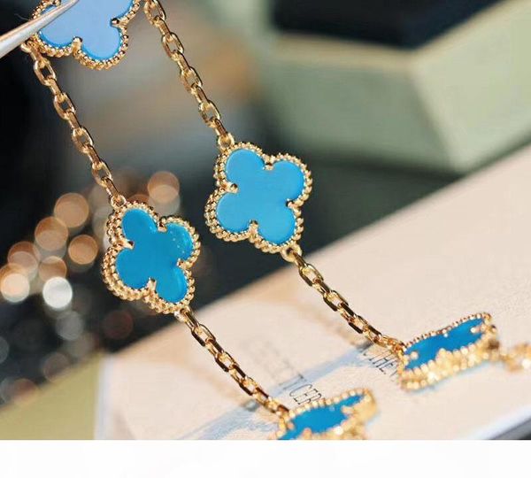 

v металла роскошное качество 5 цветов браслет с голубым камнем и кулон женщин помолвка ювелирных изделий свободная перевозка груза ps5205a, Golden;silver