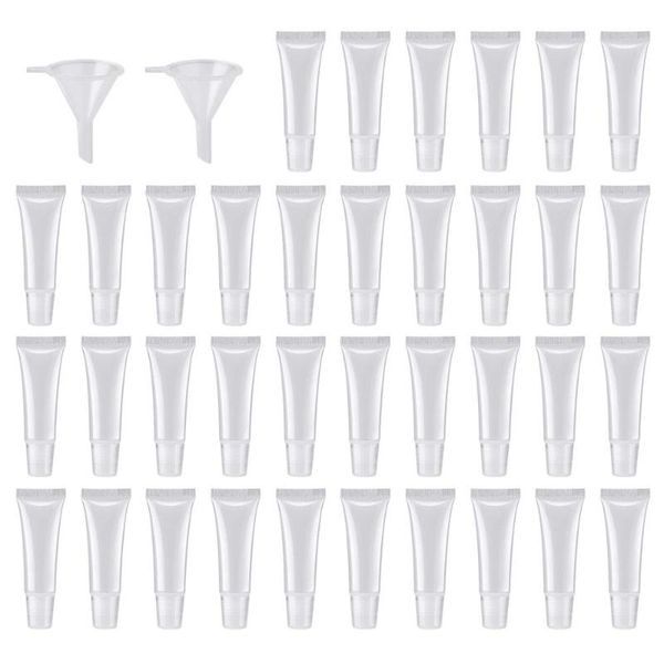 

20/50 pcs 10ml lip gloss tubes empty tubes lip portable easy gloss containers for cosmetic
