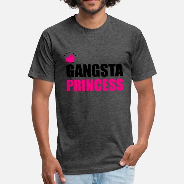 

gangsta princess t shirt men knitted tee shirt round collar letters interesting fashion spring letters shirt