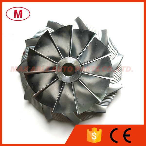 

t2 445436-0011 42.56/60.13mm 11+0 blades turbo billet compressor wheel/aluminum 2618/milling for 454154-0001 turbocharger cartridge/chra
