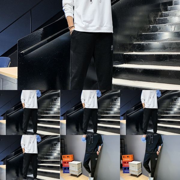 

мужские свитера пуловеры pullovercoat pulloverhooded костюм моды 2020 весной и осенью новый свободный свитер шить длинный рукав пальто для м, Black