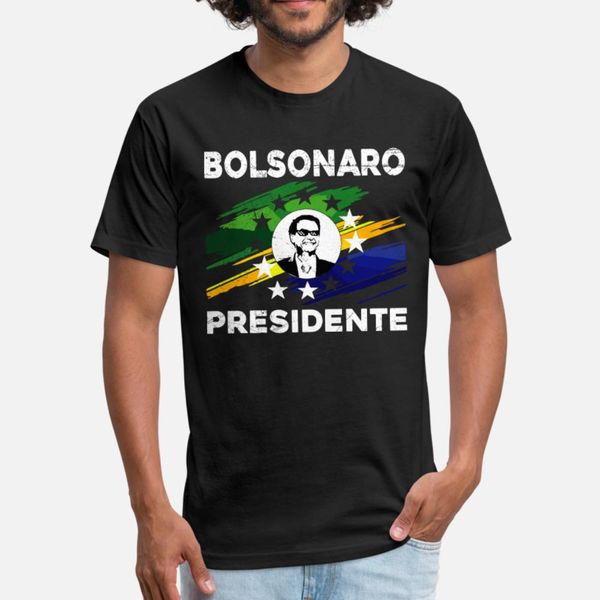 

bolsonaro 2018 presidente brazilian t shirt men designer 100% cotton crew neck outfit fitness humor spring family shirt