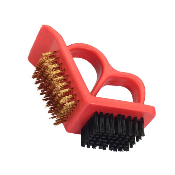 

wear resistant cleaning brush barbecue use double sided copper wire dirt remove
