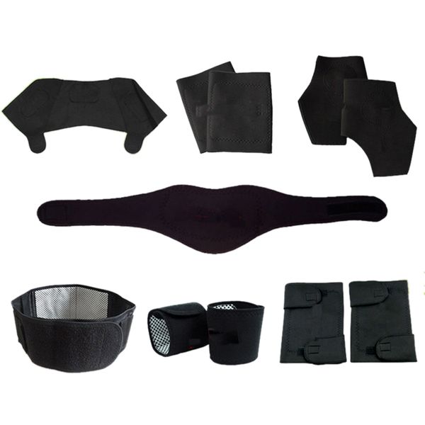 

11pcs/set self-heating tourmaline belt netic therapy neck shoulder posture corrector knee support brace massager products sui