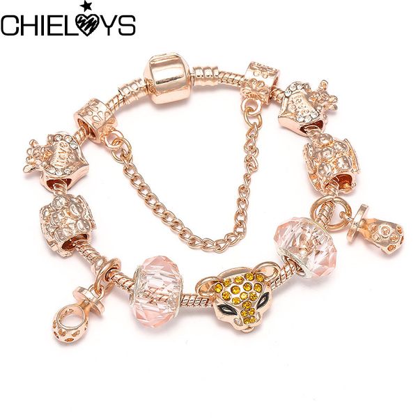 

chieloys european style fashion brand jewelry silver plated men and women bracelets bangles nails female jewelry, Golden;silver