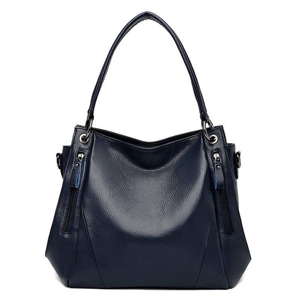 

genuine leather large women tote handbag real leather shoulder bags fashion work shopping bag black red blue bolsas
