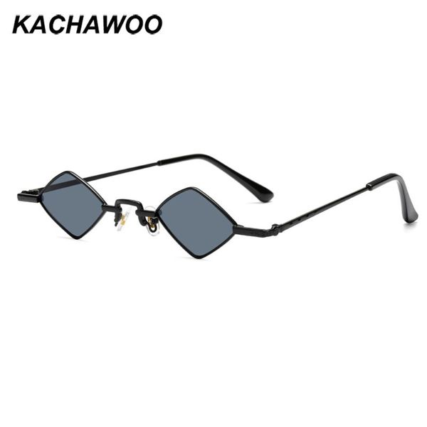 

kachawoo rhombus sunglasses small women black red vintage sun glasses gold for men retro colored eyewear uv400, White;black