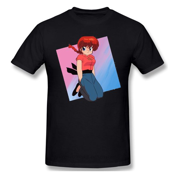 

ranma tendou akane japanese fantasy action animation men t-shirts cotton tees original animation colour version t shirts