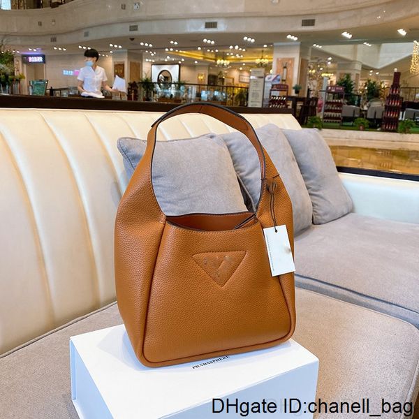 

quality classic shoulder real leather totes bucket women designer handbags messenger bags flower printing crossbody bag