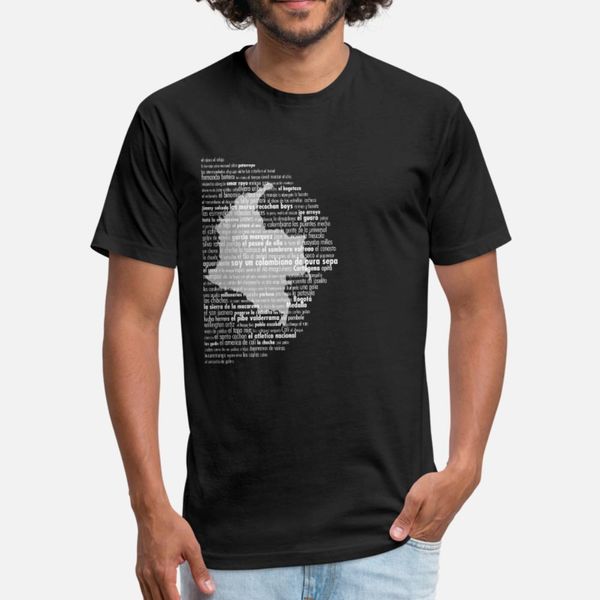 

colombiano de pura sepa men dark map t shirt men knitted tee shirt round neck trend anti-wrinkle comical summer vintage shirt