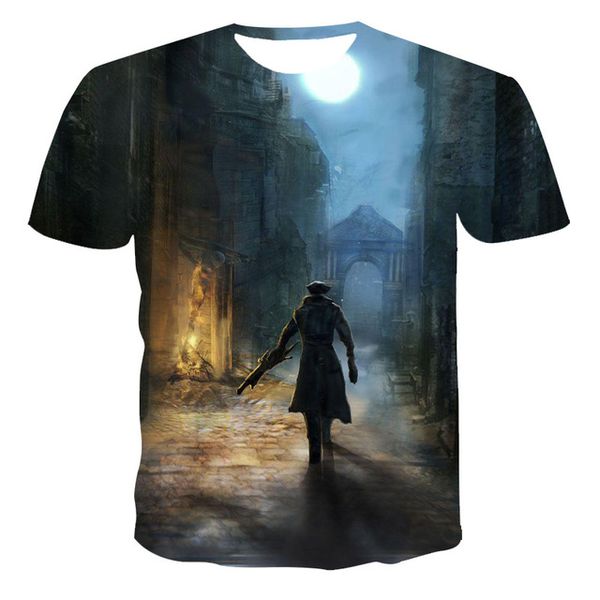 

new bloody lady maria dark anime horror game 3d men 3d print shirts funny hippie harajuku men clothing