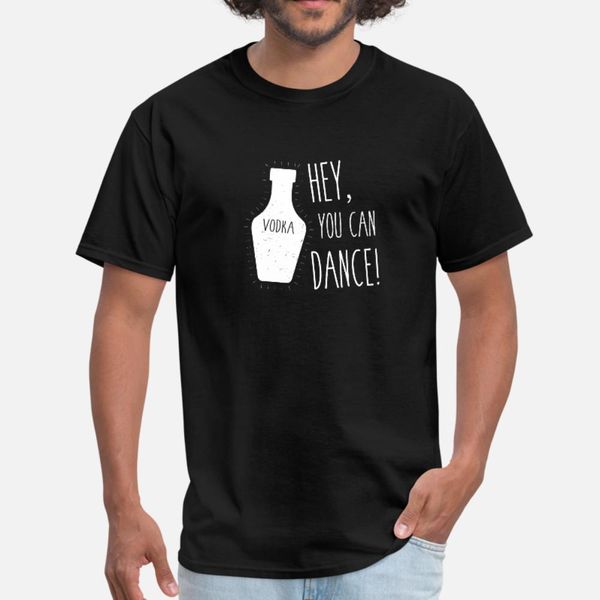 

vodka dance t shirt men character cotton crew neck letters gift comfortable summer style formal shirt