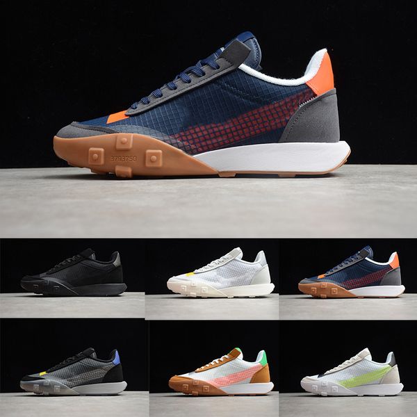 

с коробкой вафельный racer 2x кроссовки new check ткань призрачный свет bone тройной черный уличная мода мужские открытый кроссовки размер 3