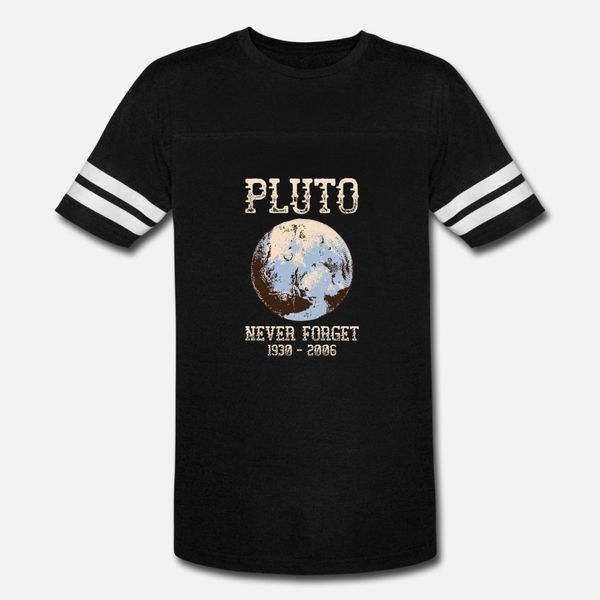 

pluto never forget 1930 2006 funny vintage design t shirt men designing short sleeve plus size 3xl novelty basic summer formal shirt
