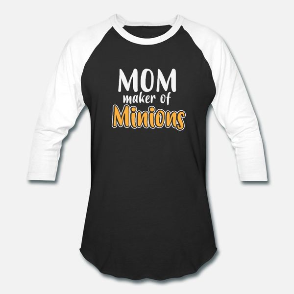 

mom maker of minions gift t shirt men designing cotton o neck normal graphic funny casual spring cool shirt