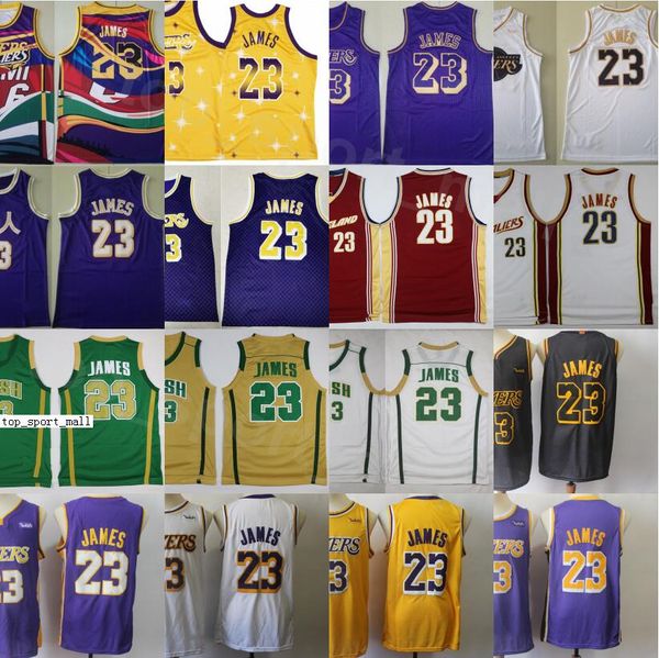 

мужчины леброн джеймс 23 баскетбольное vintage tune команды looney tunes прошитой сент-винсент мэри высшая школа ирландского фиолетовый желт, Black;red