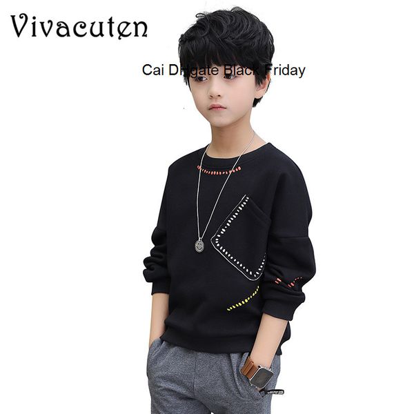 

teenager boys t-shirt 2019 autumn spring brand kids full shirt casual long sleeve sweatshirt children clothing blouse h212