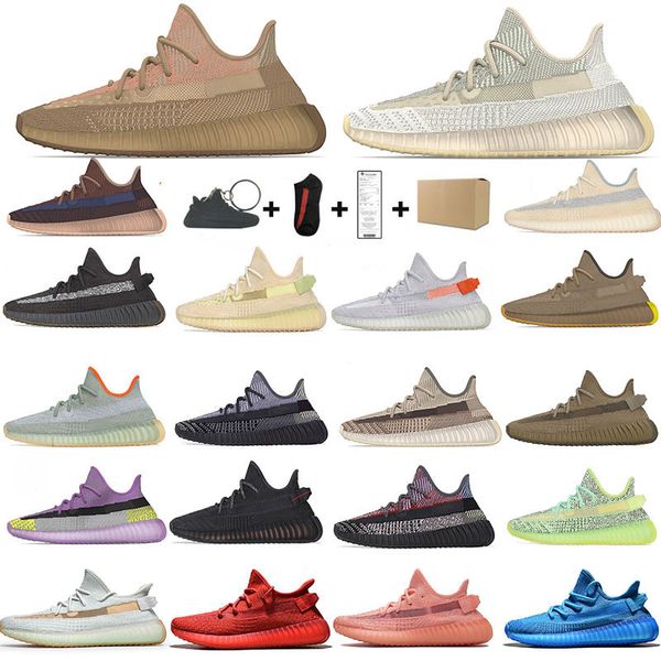 

2020 black static reflective kanye west mens womens for gift beluga tailgate abez pink glow designer shoes sports running shoes