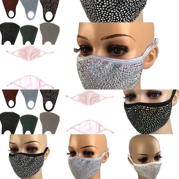 

fashion protective bling bling dustproof diamond mask pm2.5 mouth masks washable reusable 7da1 k50q1