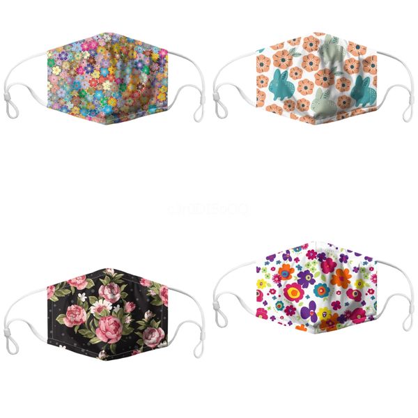 

дизайнер printed женщина шелк волшебная маска handkerchief открытых ветрозащитный половина лицо dust-proof зонт маска # 575, Black