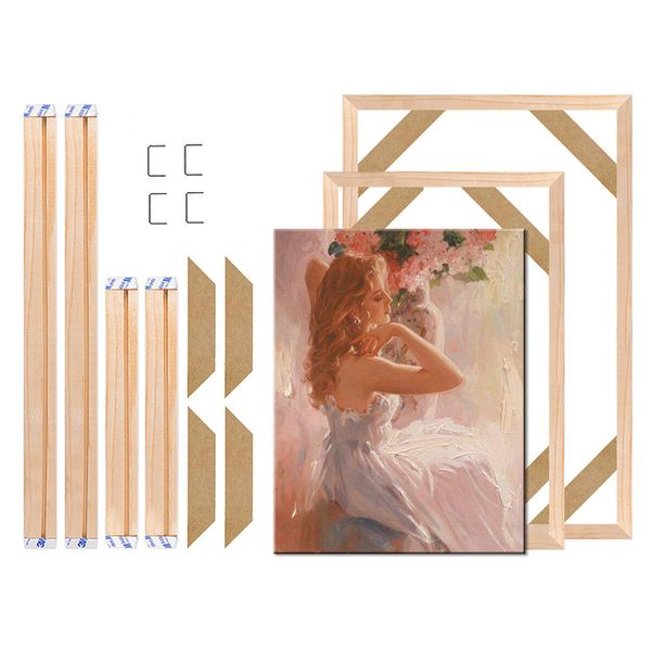 

diy picture frames wall p frame wood framed for canvas oil painting poster wooden cadre p bois fotolijst small big sizes c0927
