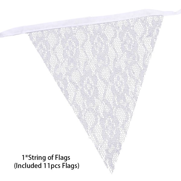

3.2х 11 флагов lace баннер день рождения вымпел ремень свадьба vintage lace овсянка