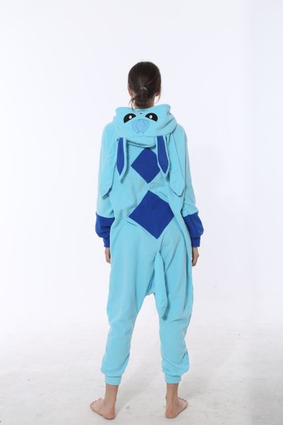 

mascot cartoon animal one-piece autumn and winter flannel home pajamas pajamas couple home performance clothes, Red;yellow