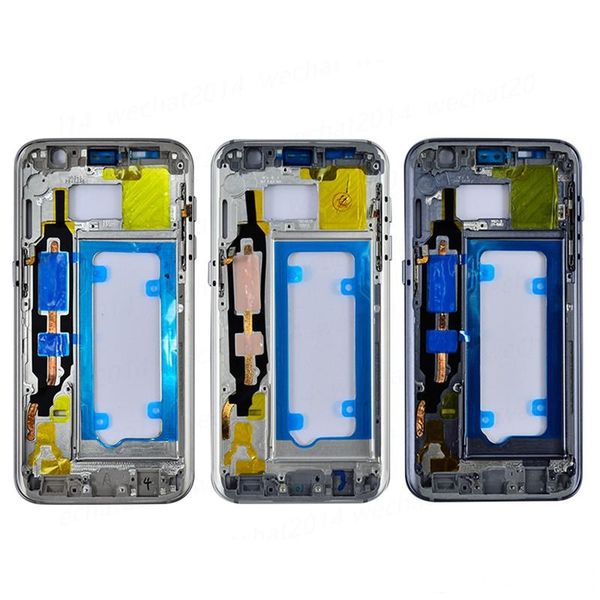 

oem metal middle bezel frame case for samsung galaxy s7 g930 s7 edge g935 housing with small parts dhl