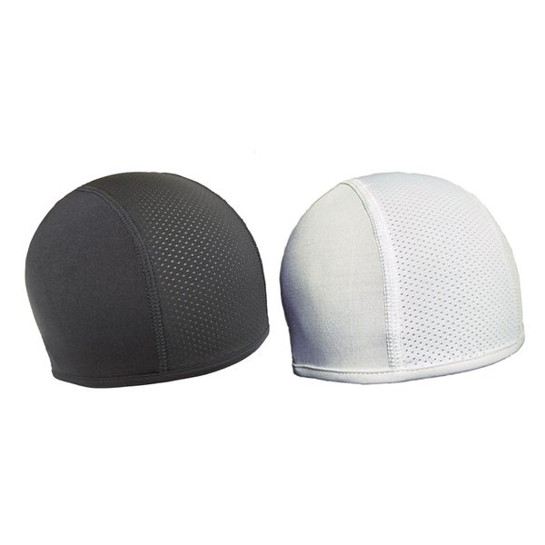 

2pcs идущие шлем спорт череп cap велоспорт шапочки каску подшлемник, Black