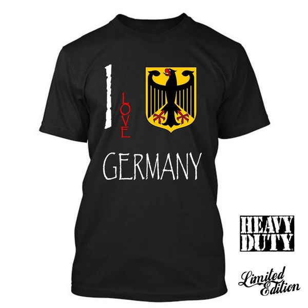 

print tees short sleeve o-neck germany i love culture flag t shirt tees men summer style