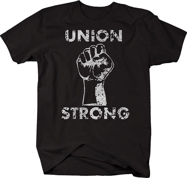 

sport 2019 fashion union strong - labor power fist uaw trades t-shirt tee shirt