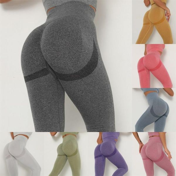 

high waist compression tights sports pants push up running women gym fitness leggings seamless tummy control yoga pants stretchy, White;red