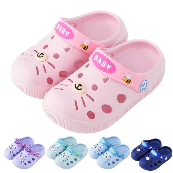 

toddler infant baby kids girl boys home slippers cartoon cat floor shoes material comfortable toddler shoes