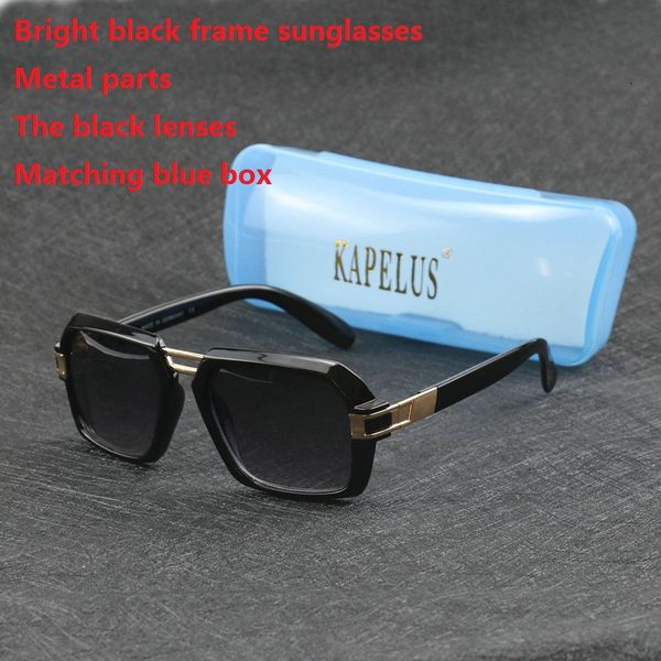 

kapelus man black square sunglasses european new sunglasses 4030s, White;black
