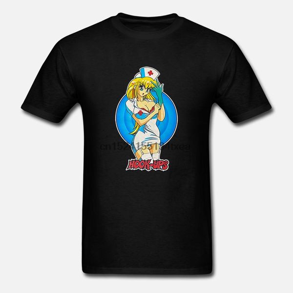 

limited rare 5529-vintage hook ups nurse anime skateboard t shirt size s-5xl